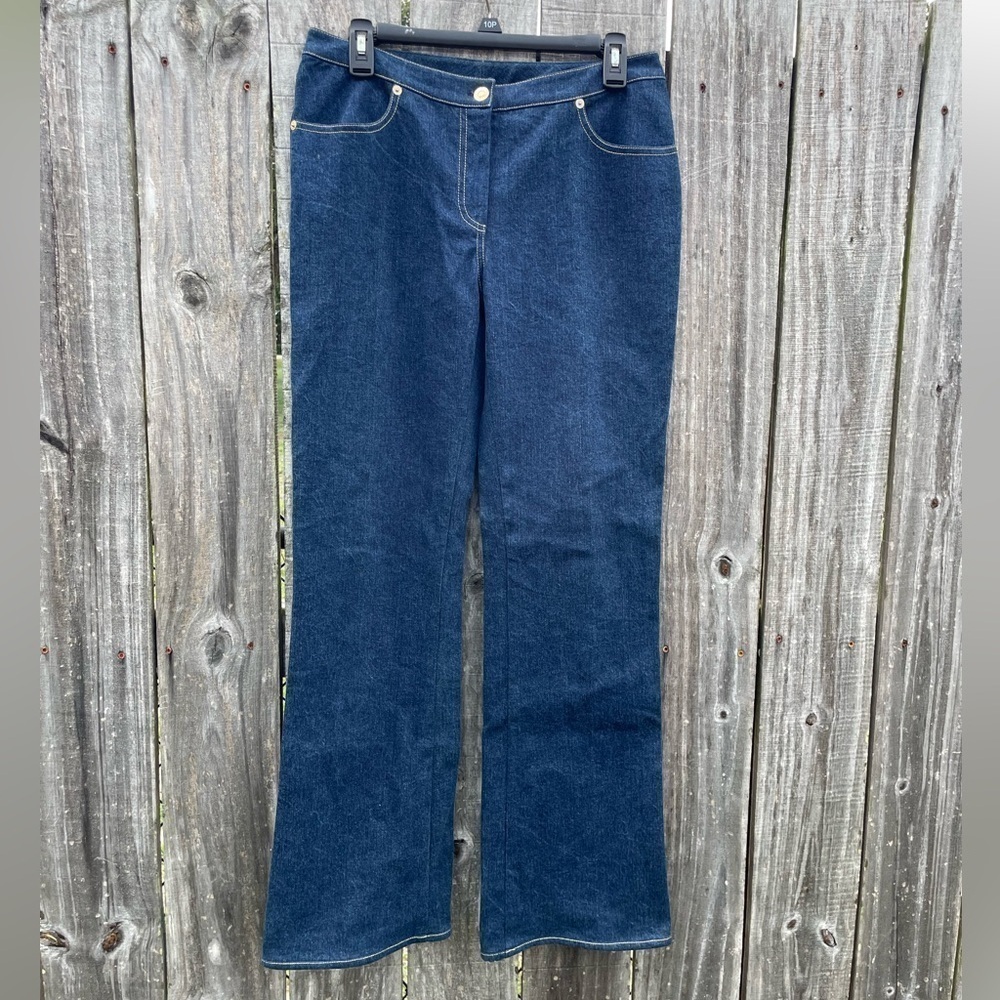 St John Collection Dark Wash Bootcut Jeans Size 6 - Picture 3 of 15